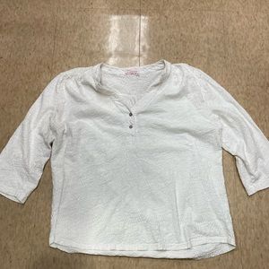 Fresh Produce Blouse Womens Size 1x.  3/4 Button Up Roll Sleeve